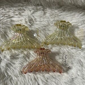 Elegant Iridescent Hair Claw Clip Set